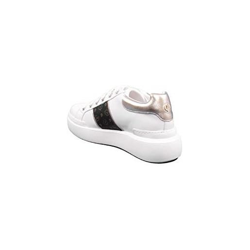 Pollini scarpe donna bianco/platino/nero ta1503 4g07q