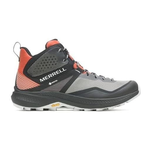 Merrell mqm 3 mid gtx-carbone/tangerine, scarpe da ginnastica uomo, 44 eu