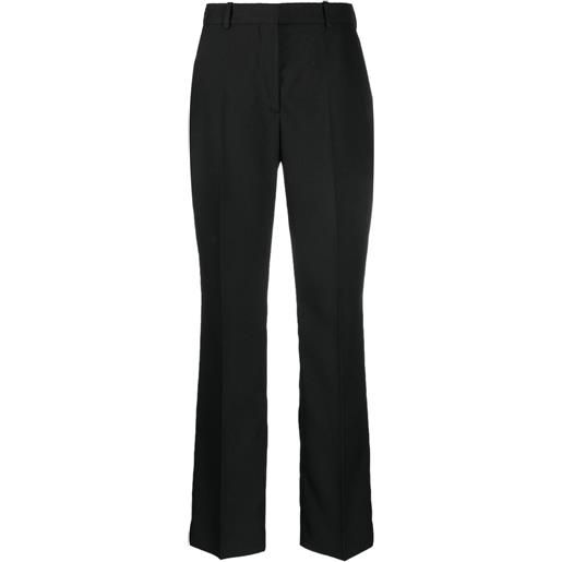 Calvin Klein pantaloni sartoriali a vita alta - nero