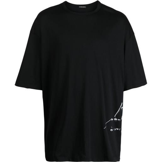 Ann Demeulemeester t-shirt con stampa - nero