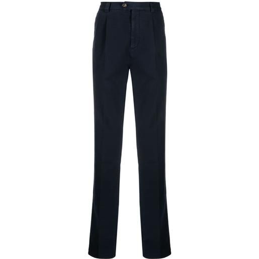 Brunello Cucinelli pantaloni sartoriali con pieghe - blu