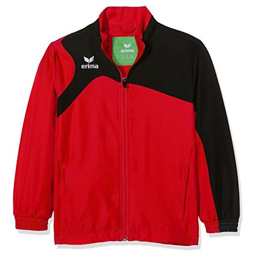 Erima club 1900 2.0 giacca di rappresentanza, unisex bambini, rosso/nero, 152