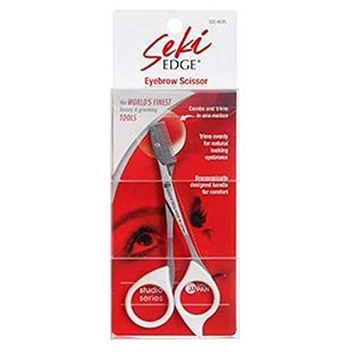 Seki edge ss-605 eyebrow comb scissors, stainless steel
