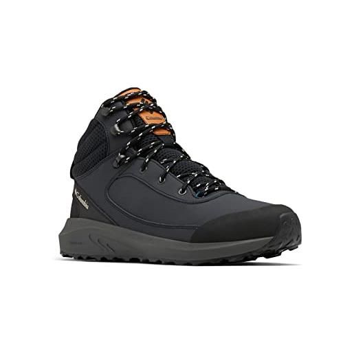 Columbia trailstorm peak mid scarponi da trekking alta uomo, nero (black x dark grey), 43 eu