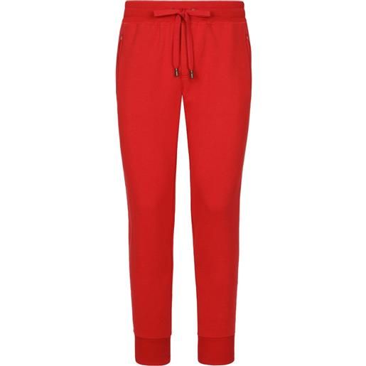 Dolce & Gabbana pantaloni sportivi con coulisse - rosso
