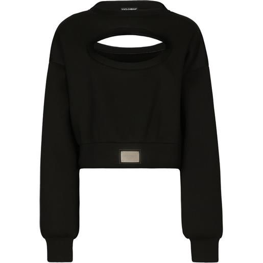 Dolce & Gabbana maglione con cut-out - nero