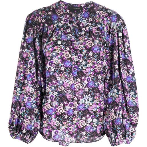 ISABEL MARANT blusa zara a fiori - viola