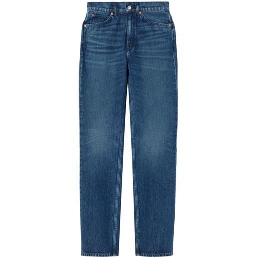 RE/DONE jeans dritti a vita alta anni '70 - blu