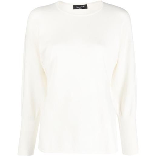 Fabiana Filippi maglione con polsini aderenti - bianco