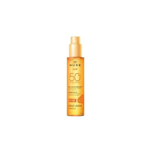 Nuxe - sun olio viso e corpo spf50+ confezione 150 ml