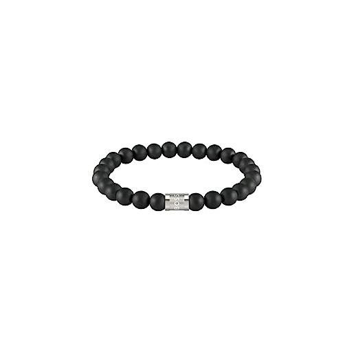 BOSS jewelry braccialetto da uomo collezione beads for him disponibile in nero m