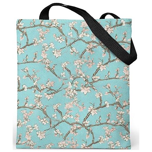 Loxato The Tote Bag Aesthetic - Borsa Tote con Cerniera e Tasca