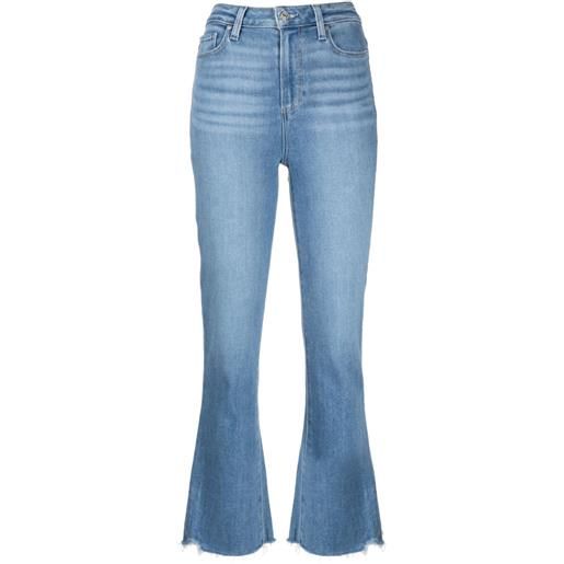 PAIGE jeans crop claudine svasati - blu