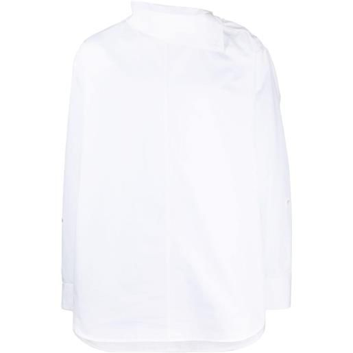 Jil Sander camicia con collo rialzato - bianco