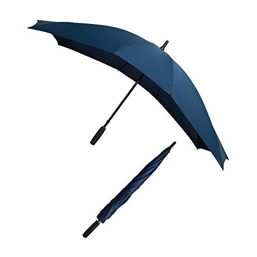 Le Monde du Parapluie falconetti - ombrello dritto per due - apertura manuale - blu marino