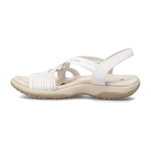 Skechers women's multi strap sandal sport, white, numeric_8