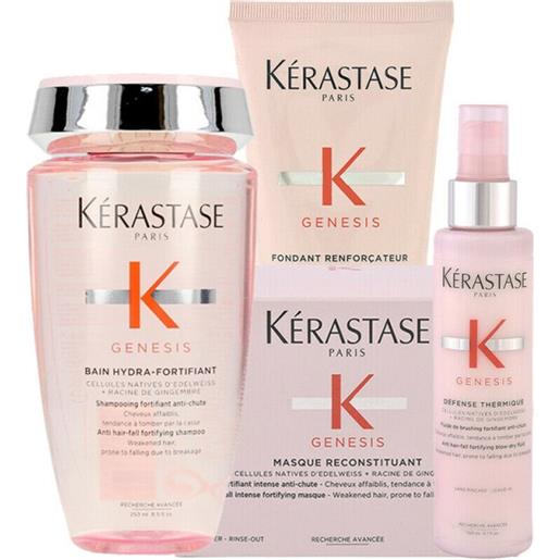 Kérastase kerastase genesis bain hydra+masque +fondant+defense 250+200+200+150ml - rituale capelli indeboliti fragili