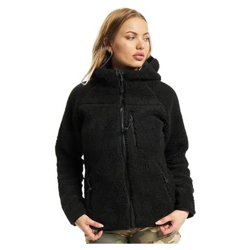 Brandit felpa da donna in pile con cappuccio giacca, coyote, 3xl