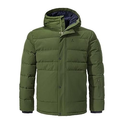 Schöffel ins eastcliff m, giacca invernale traspirante e impermeabile, con cappuccio regolabile e pratiche tasche uomo, nero, 50