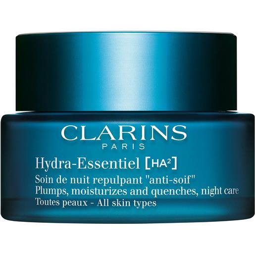 Clarins crema notte idratante per tutti i tipi di pelle hydra essentiel (plumps, moisturizes and quenches night cream) 50 ml