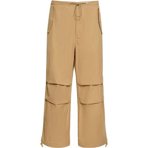 DION LEE pantaloni parachute in misto cotone organico