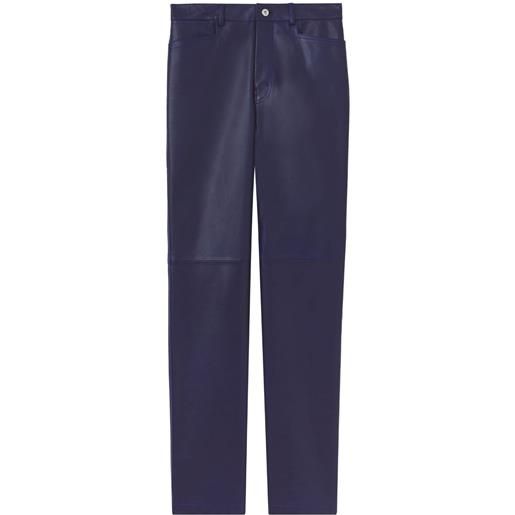 Proenza Schouler White Label pantaloni dritti in pelle - blu