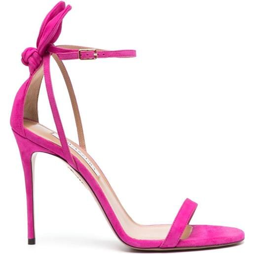 Aquazzura sandali con fiocco 105mm - rosa