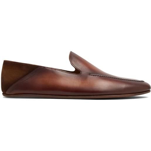 Magnanni slippers heston con punta smussata - marrone