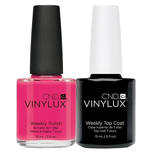 CND vinylux pink bikini plus top coat 15 ml, confezione da 1 (1 x 30 ml)