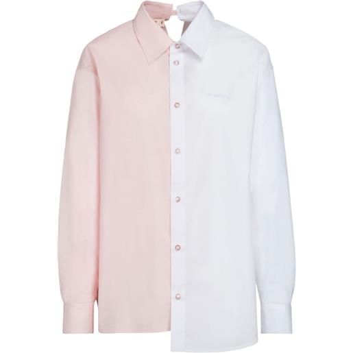 Marni camicia asimmetrica - rosa