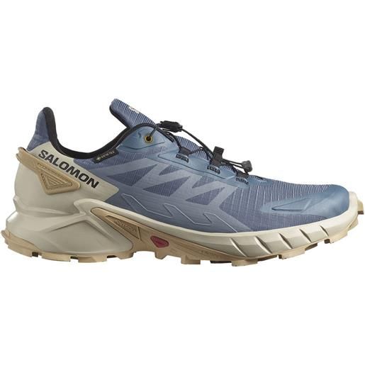 Salomon supercross 4 goretex trail running shoes blu eu 40 2/3 uomo