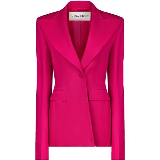 Nina Ricci blazer con bottone singolo - rosa