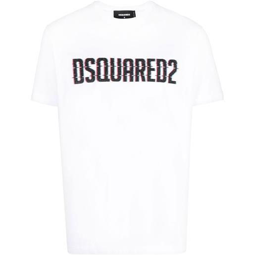 Dsquared2 logo-print short-sleeve t-shirt - bianco