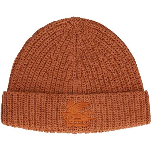 ETRO cappello beanie in lana con logo