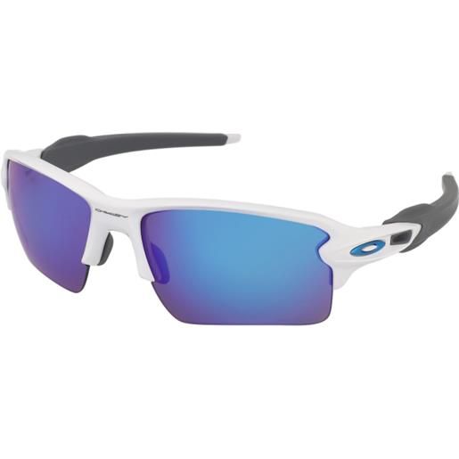 Oakley flak 2.0 xl oo9188 918894 | occhiali da sole sportivi | prova online | unisex | plastica | rettangolari | bianco | adrialenti