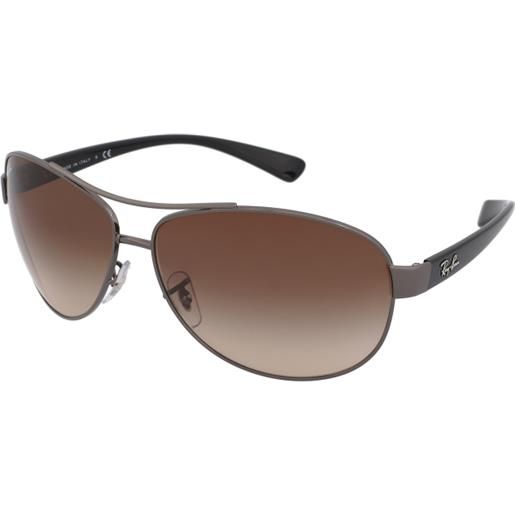 Ray-Ban rb3386 004/13 | occhiali da sole graduati o non graduati | prova online | unisex | metallo | pilot | argento, grigio | adrialenti