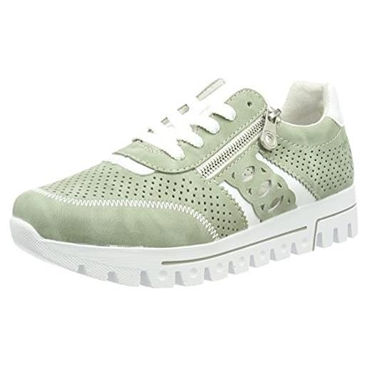 Rieker l2807, scarpe da ginnastica donna, verde, 41 eu