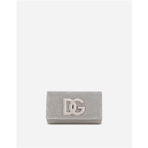 Dolce & Gabbana borsa dg logo in crystal mesh
