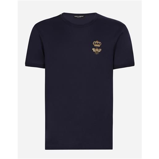 Dolce & Gabbana t-shirt cotone con ricamo