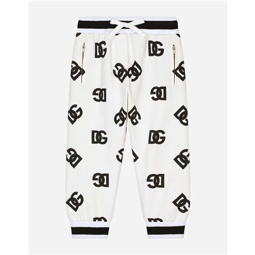 Dolce & Gabbana pantaloni jogging in jersey stampa logo dg