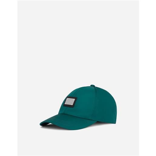 Dolce & Gabbana cappello da baseball nylon con placca logata