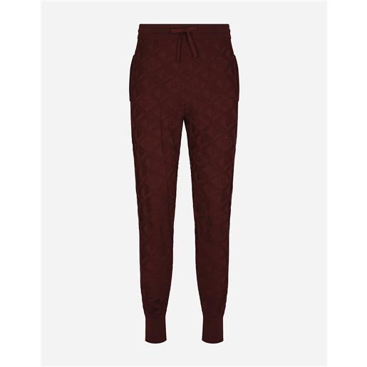 Dolce & Gabbana pantalone jogging maglia seta jacquard 3d