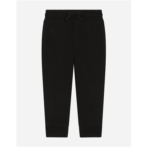 Dolce & Gabbana pantaloni jogging in jersey con placca logo