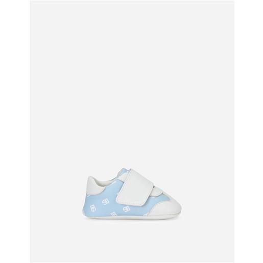 Dolce & Gabbana sneaker newborn in nappa stampa dg logo