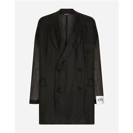Dolce & Gabbana giacca over doppiopetto in lino