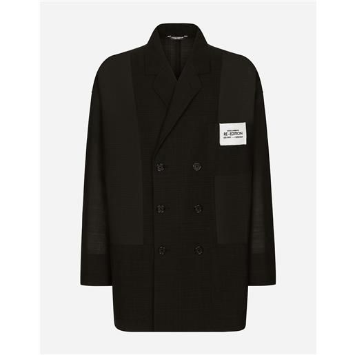 Dolce & Gabbana giacca over doppiopetto in cotone tecnico