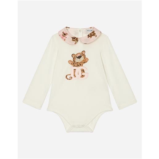 Dolce & Gabbana body manica lunga stampa baby leo