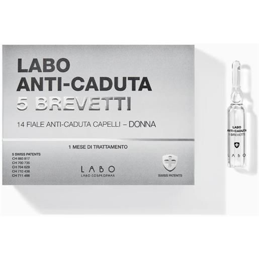 LABO INTERNATIONAL SRL labo trattamento anti-caduta 5 brevetti - 14 fiale donna