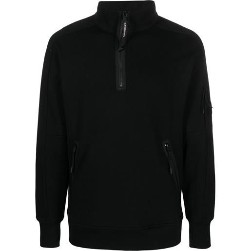 C.P. Company maglione con applicazione - nero
