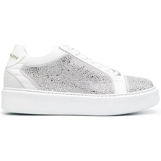 Philipp Plein sneakers con applicazioni - bianco